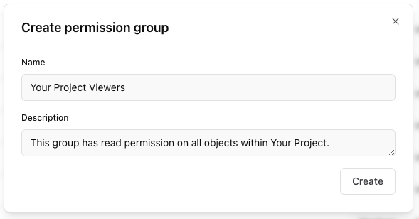 Project level permissions
