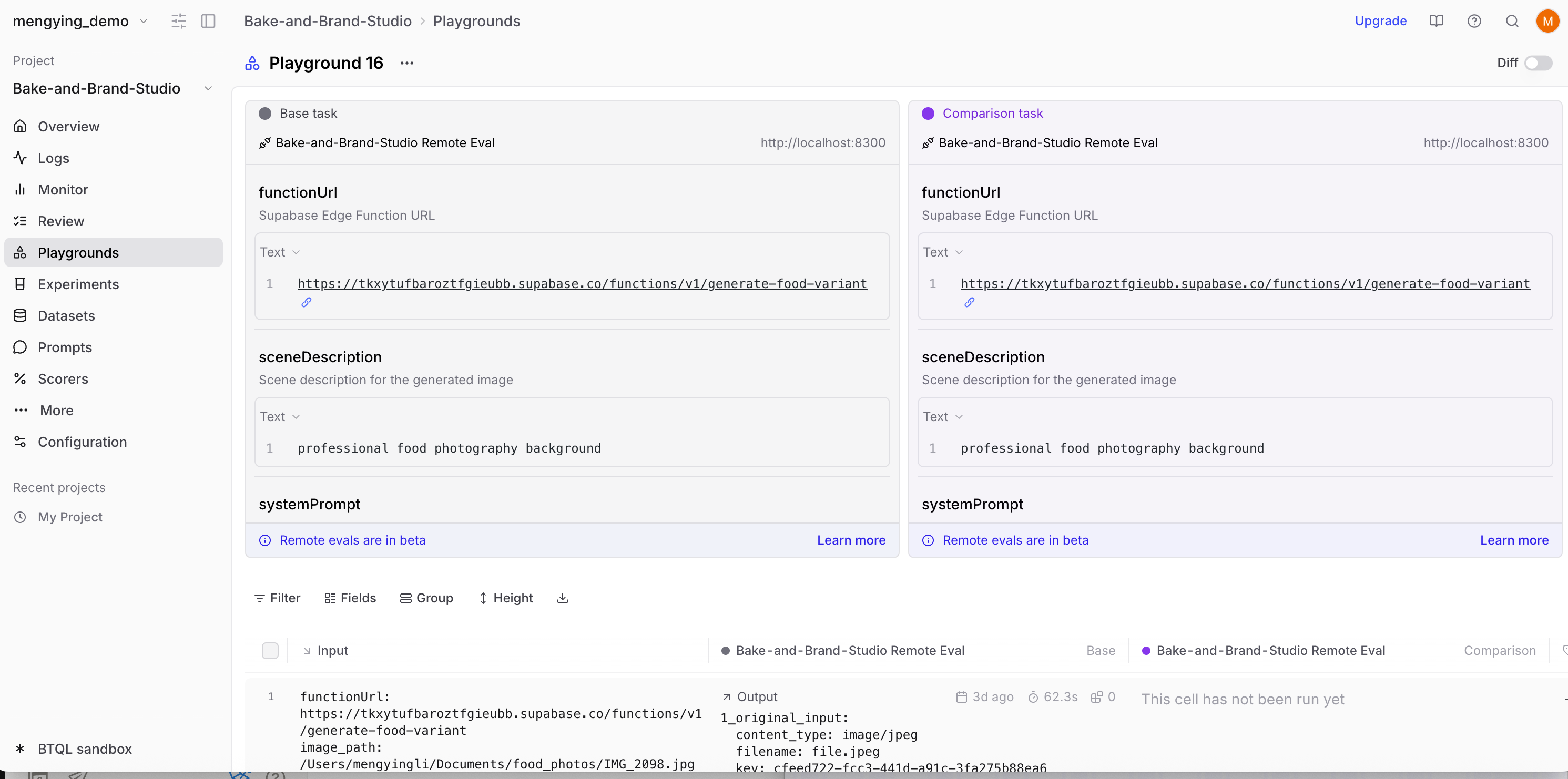 Remote eval screenshot 2