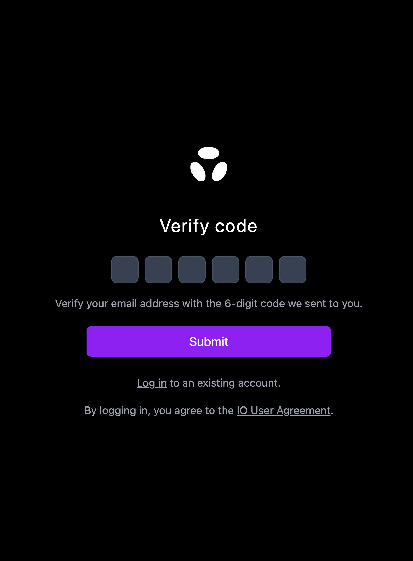 Enter verification code