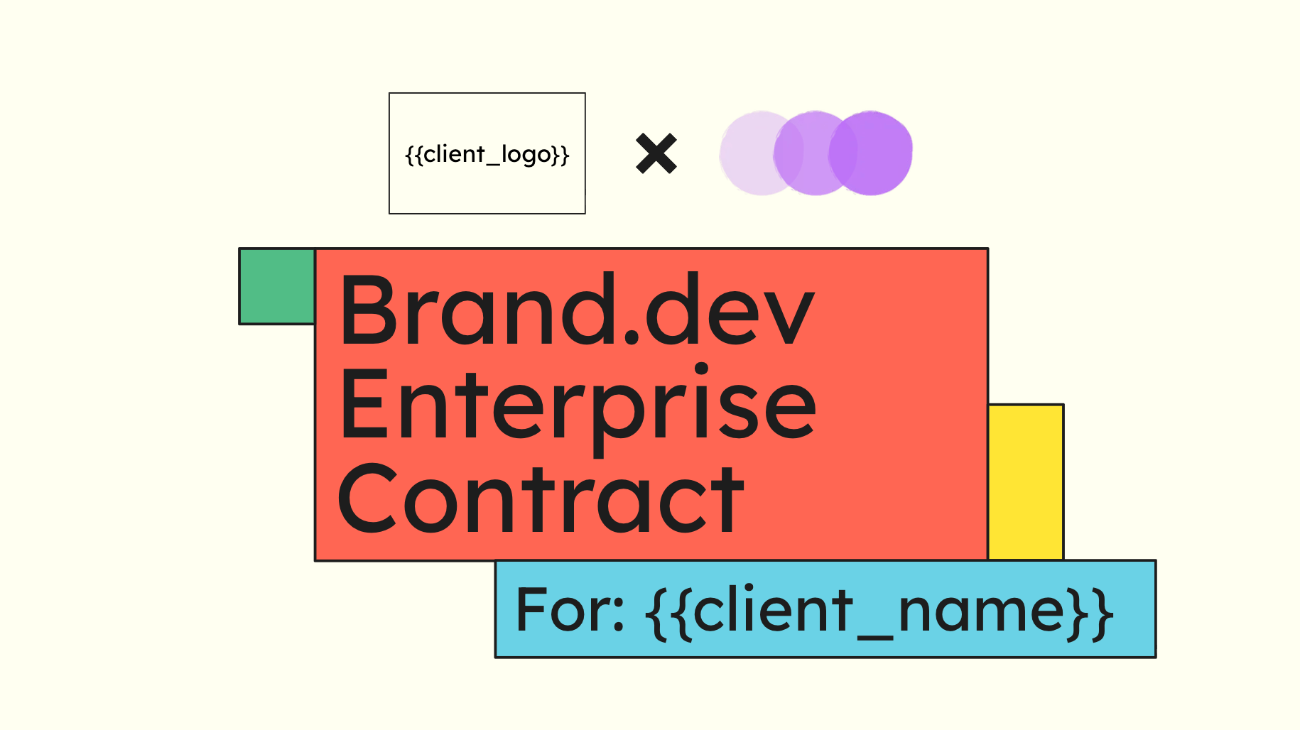Google Slides template with placeholders
