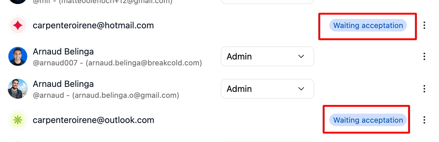 Where can I invite a team member? screenshot 5
