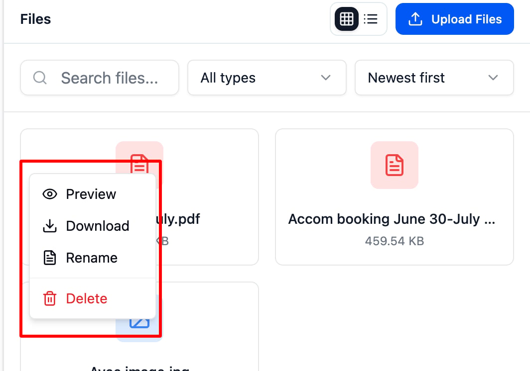 Can I rename the file that I uploaded? screenshot 1
