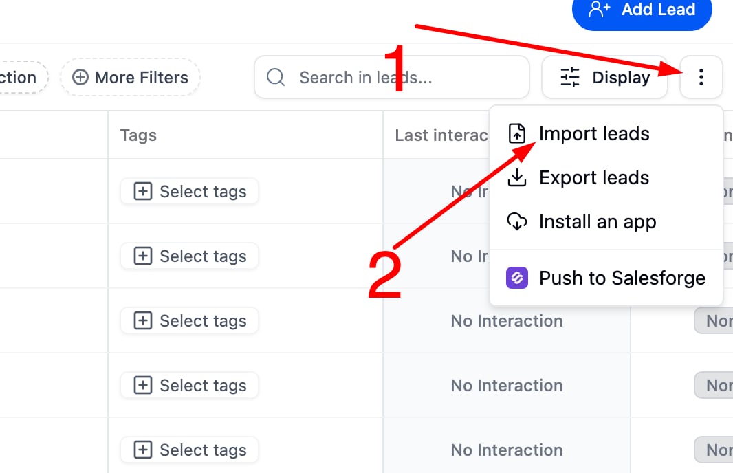 How can I import custom fields using a CSV file? screenshot 1
