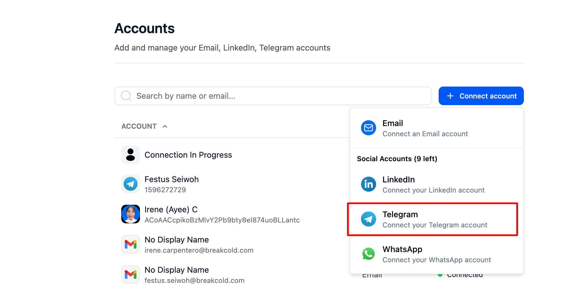 How to link your Telegram account? screenshot 2