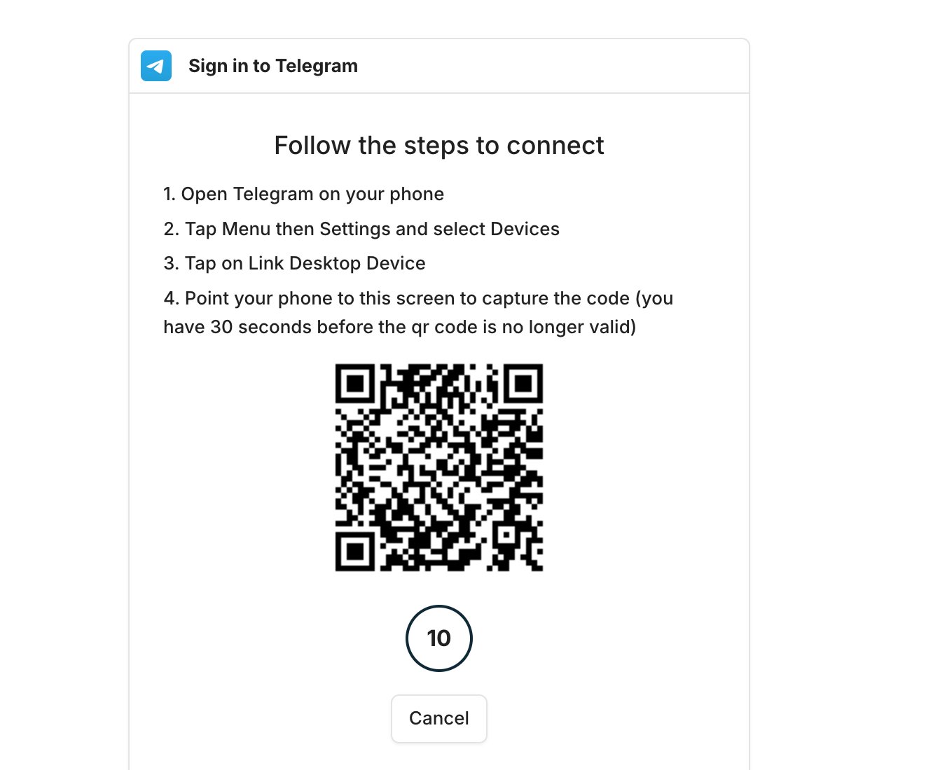 How to link your Telegram account? screenshot 4