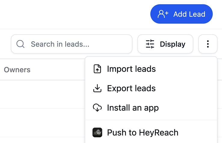 Native CRM integration: HeyReach for smooth LinkedIn Workflows 🎉 screenshot 2