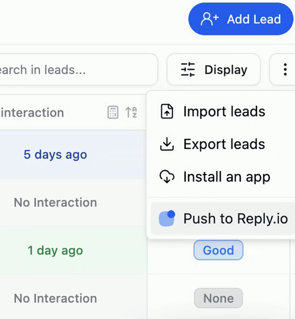 native CRM integration: REPLY.IO for multi-channel outreach & more 🎉 screenshot 2