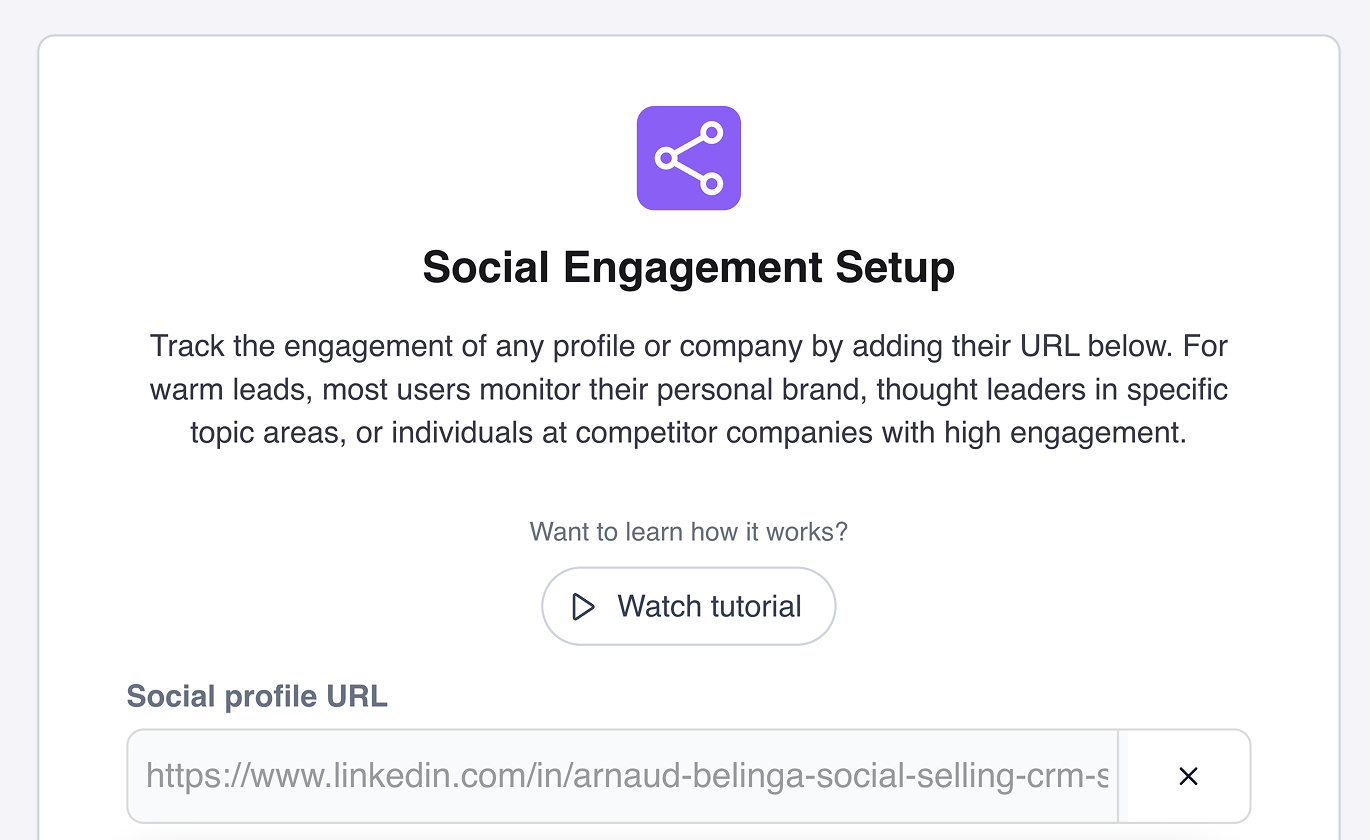 native CRM integration: TRIGIFY for social signals 🎉 screenshot 6