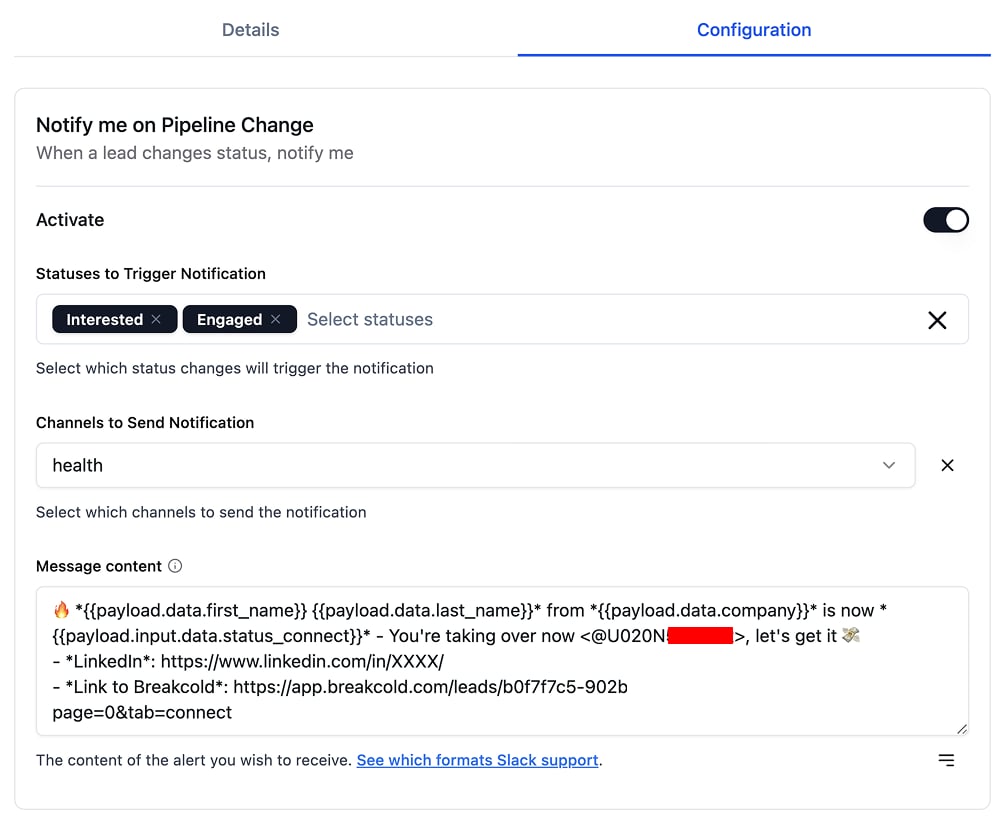 Slack Native Integration screenshot 4