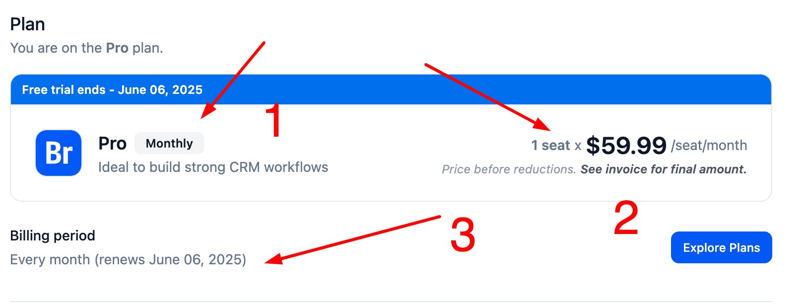 What You Can Do in the Billing Section screenshot 1