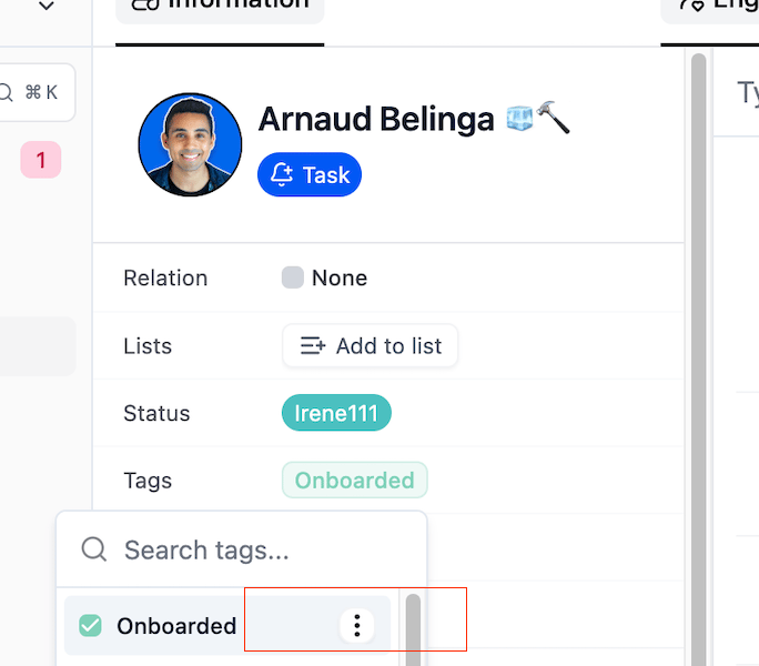 How do I edit a tag? screenshot 1