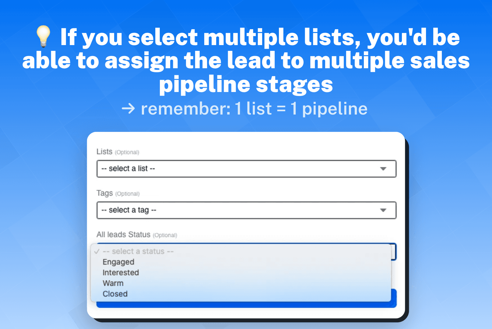 How to Add & Remove Leads to a Pipeline screenshot 2