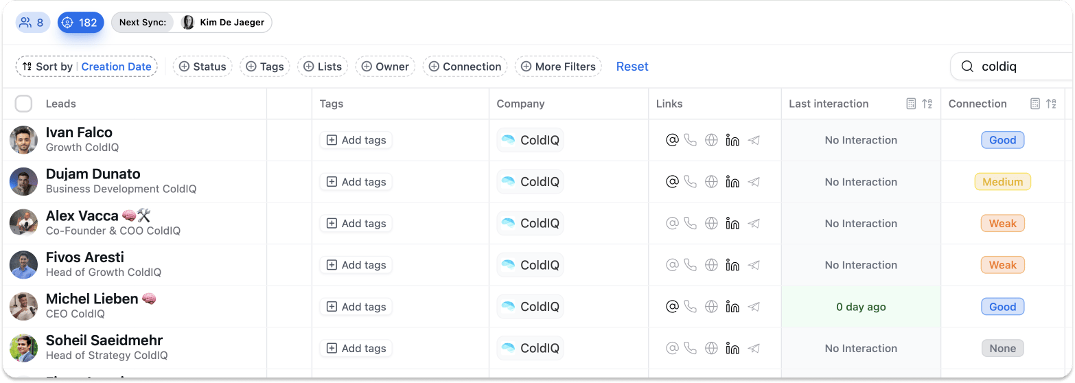 What can I customize in the table view? screenshot 1