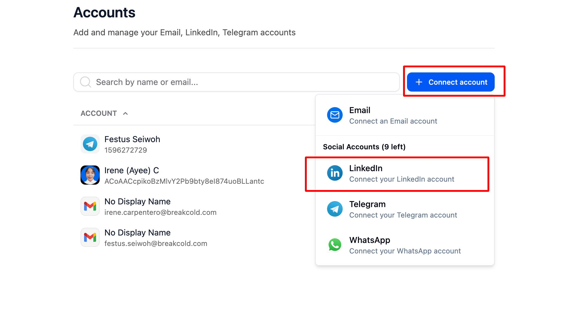 How to connect my LinkedIn account? screenshot 2