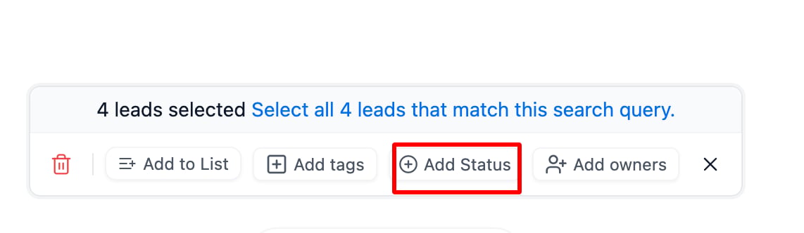How do I change the status of multiple deals in one go? screenshot 1