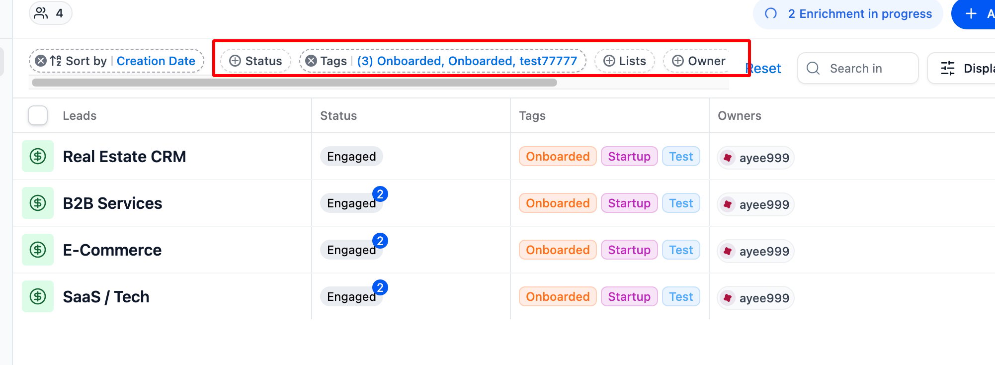 How do I generate reports based on multiple selected deals? screenshot 1