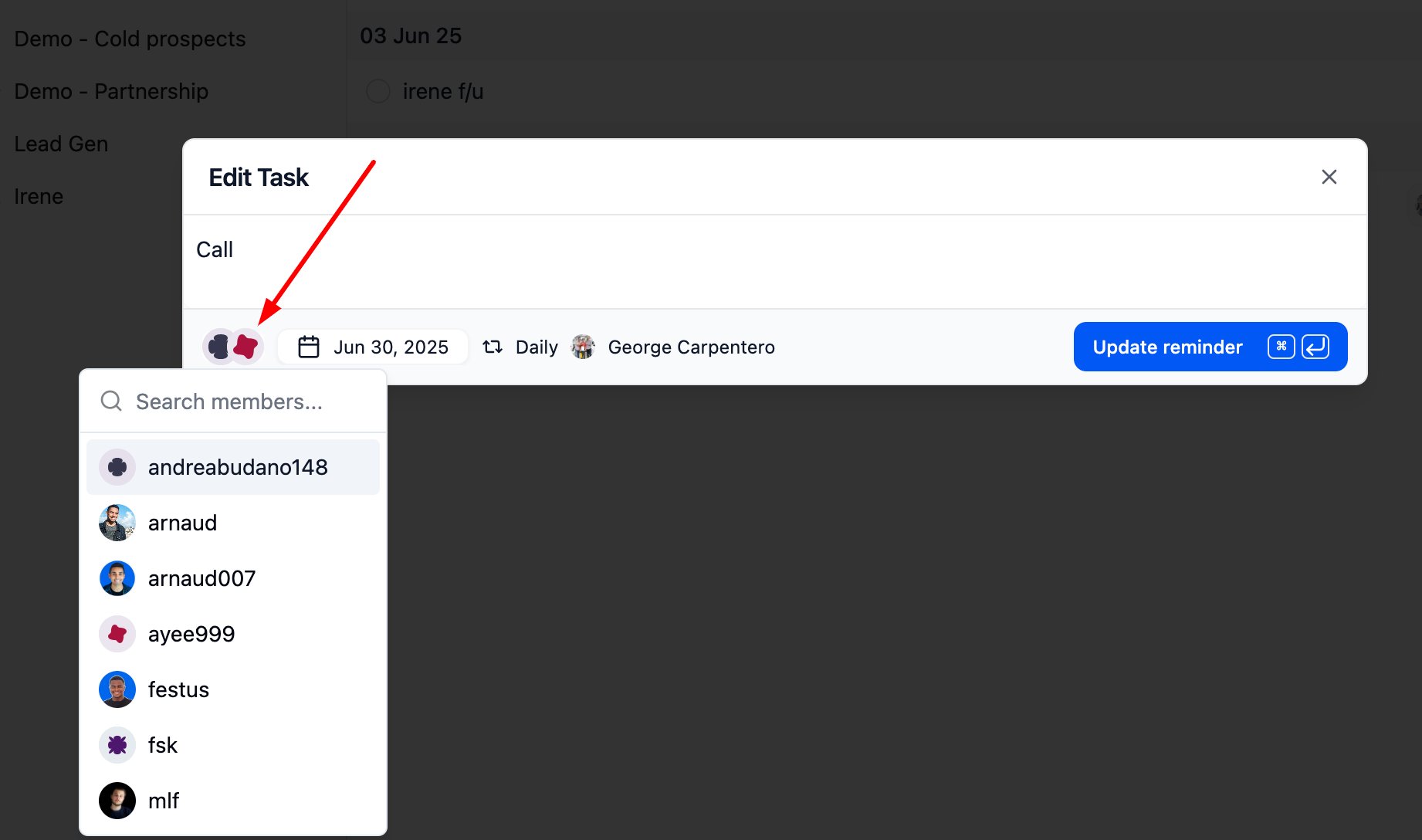 How to Create recurring tasks or tasks with a due date (reminder) screenshot 1