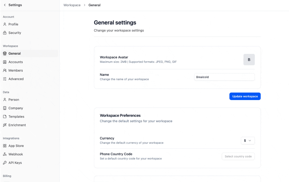 How can I leave a workspace I no longer need? screenshot 1
