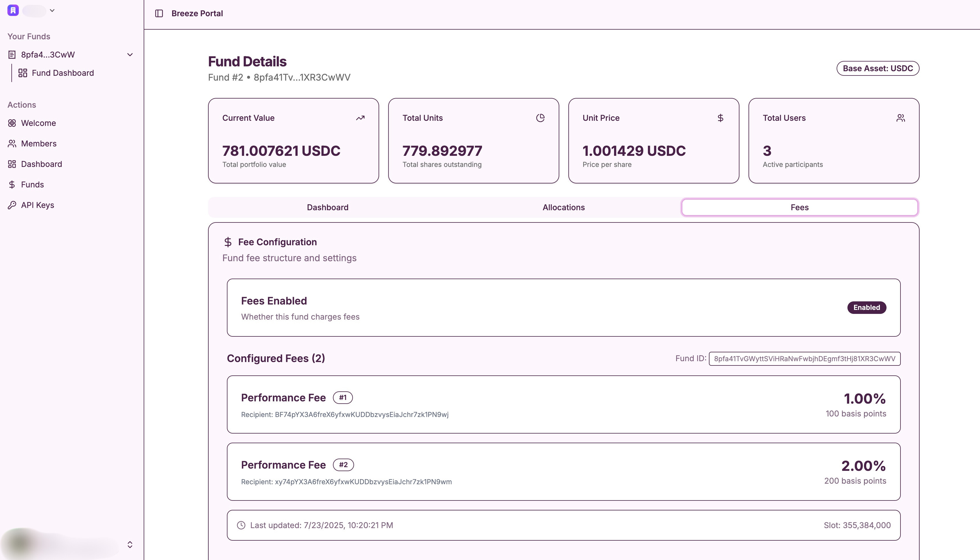 Member Management Interface