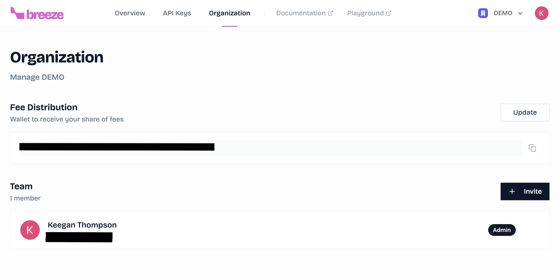 Organization Settings