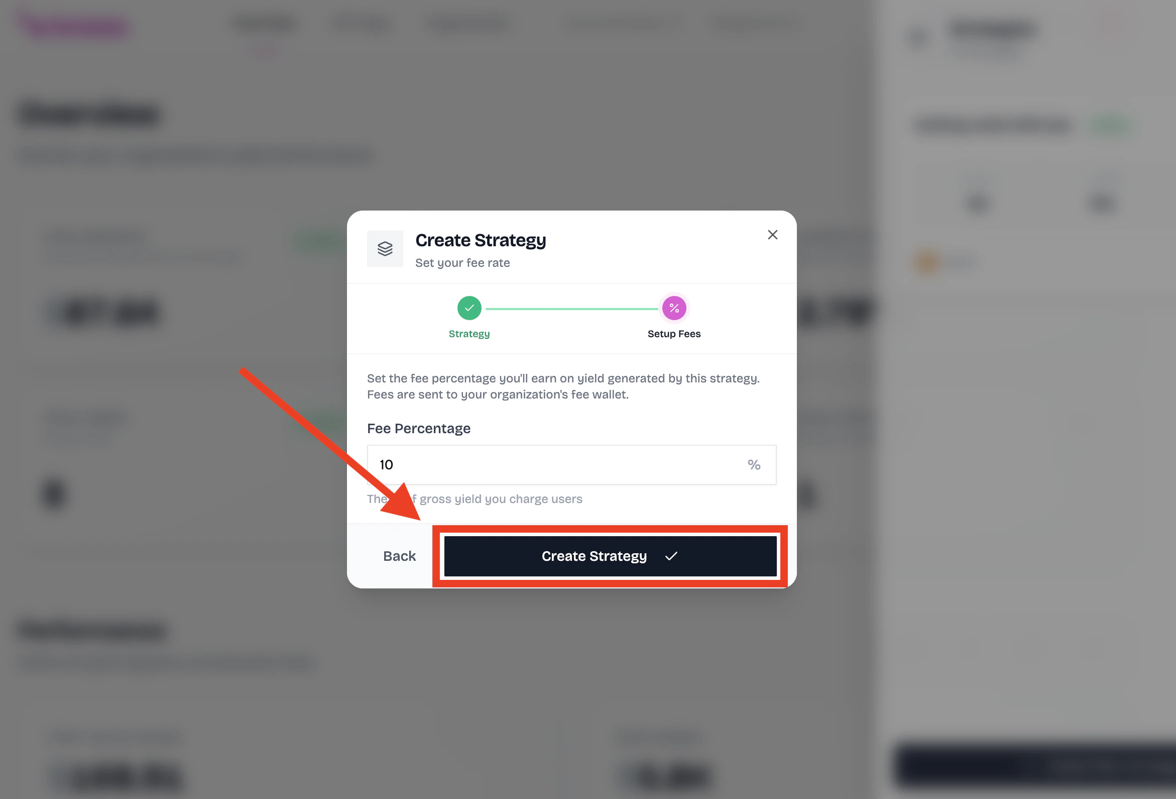 Set Up Fee Distribution