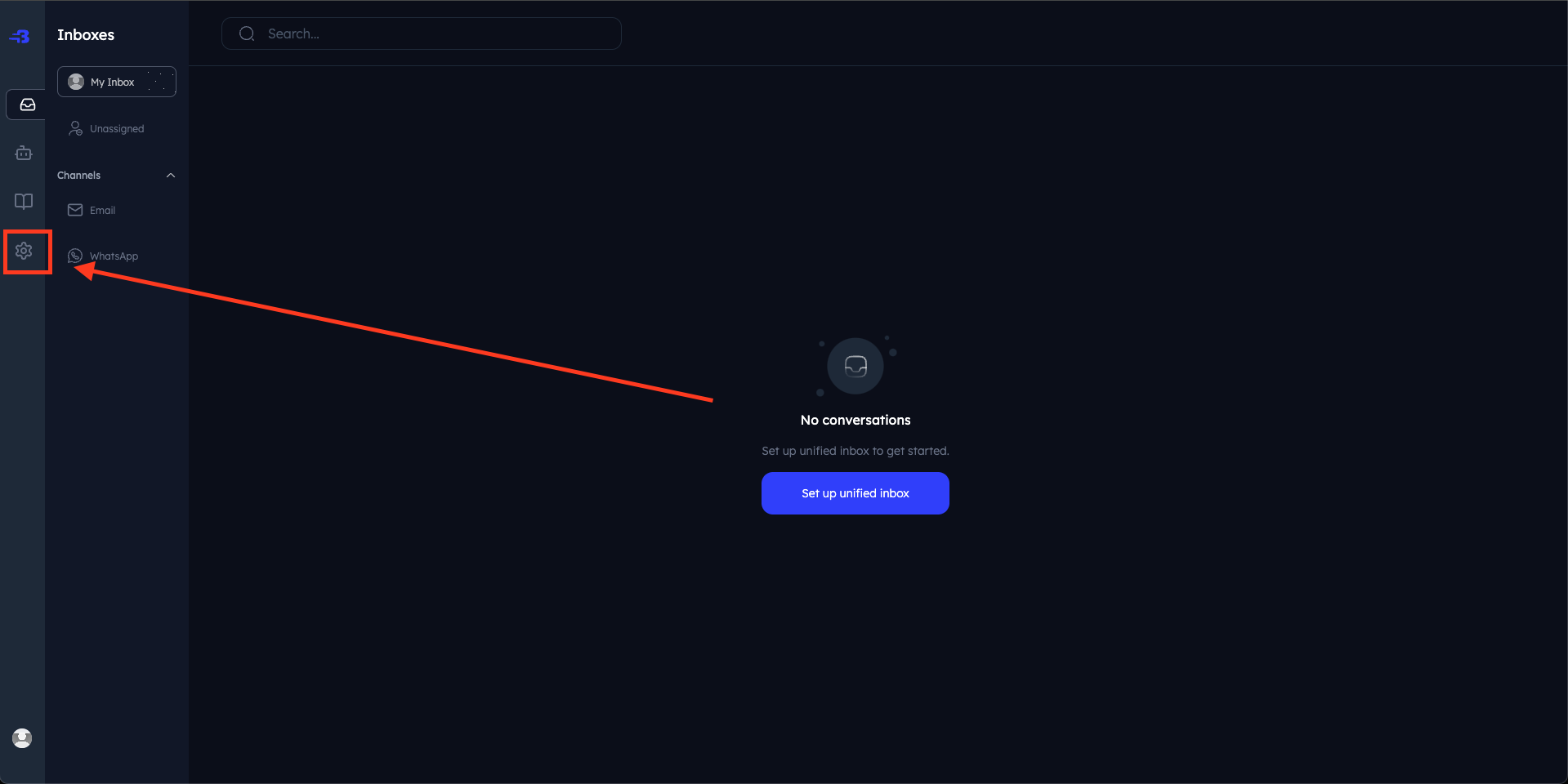 Navigating to Settings Screen