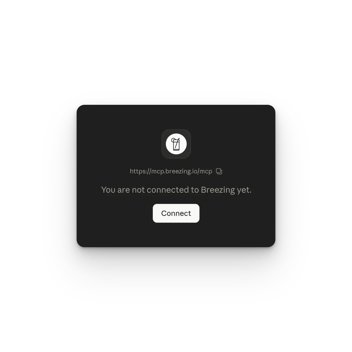 Click Connect to start the connection