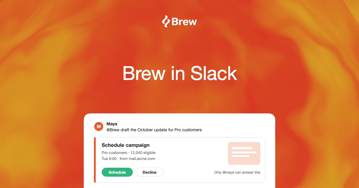 Brew in Slack
