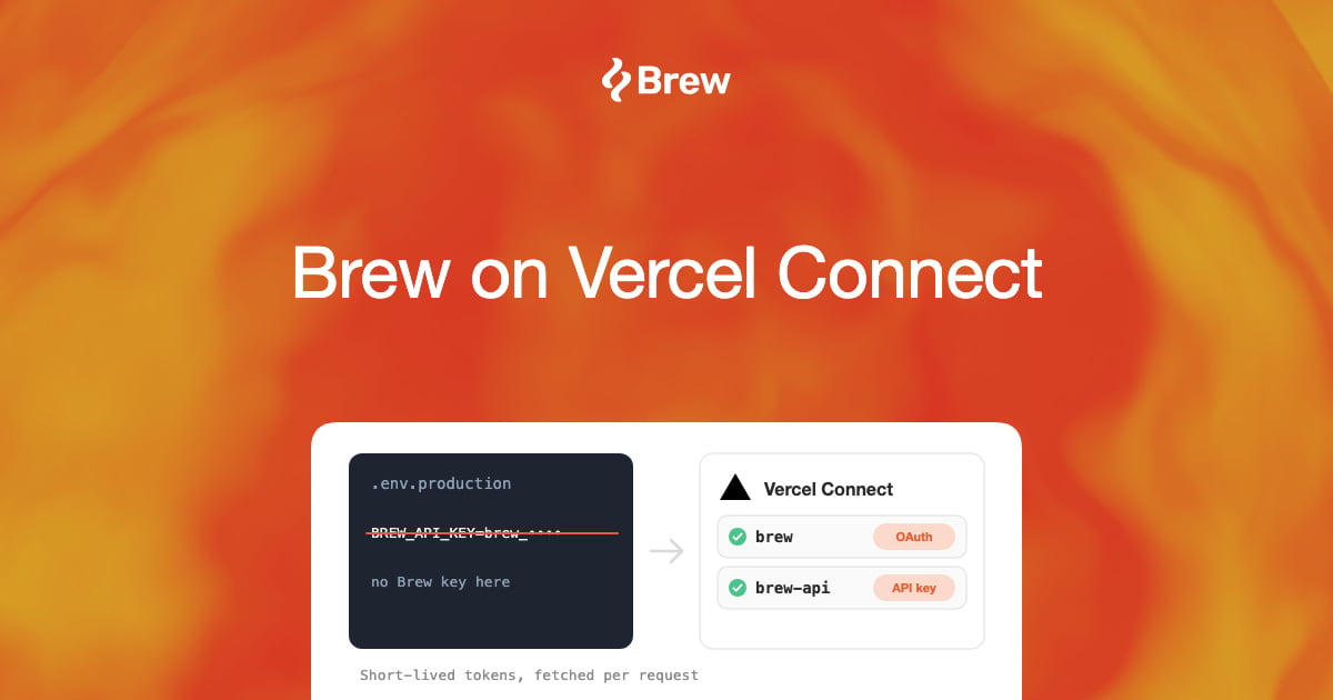 Brew on Vercel Connect