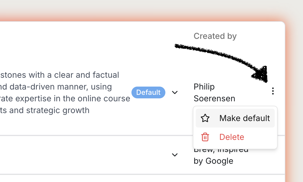 Setting a default voice in Brew