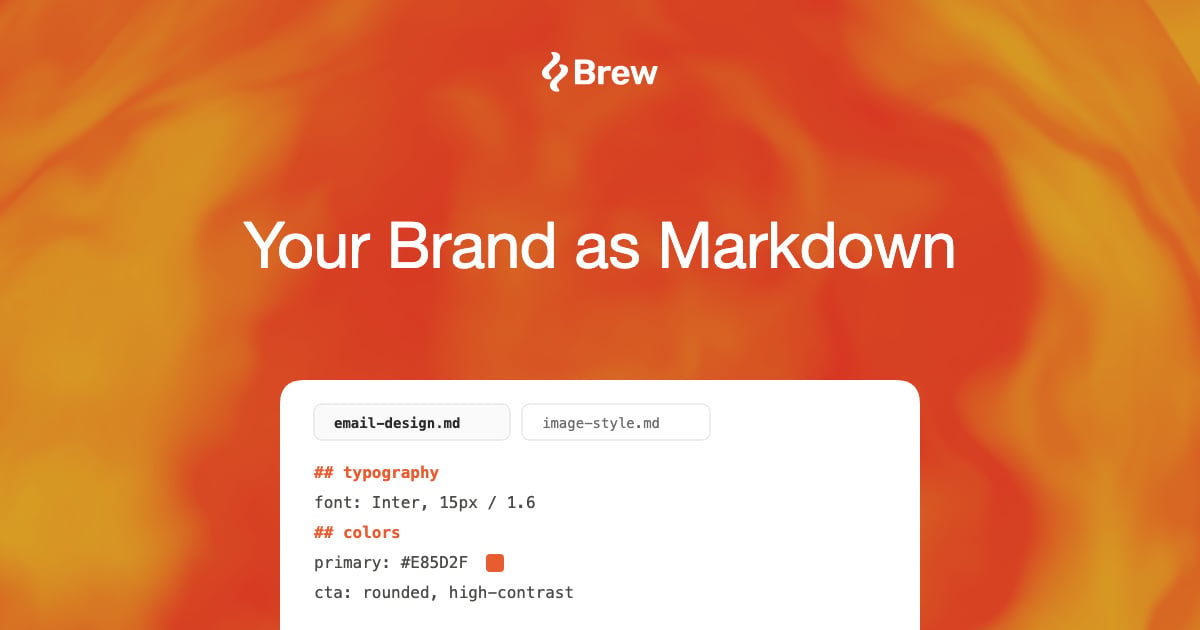 Your Brand as Markdown