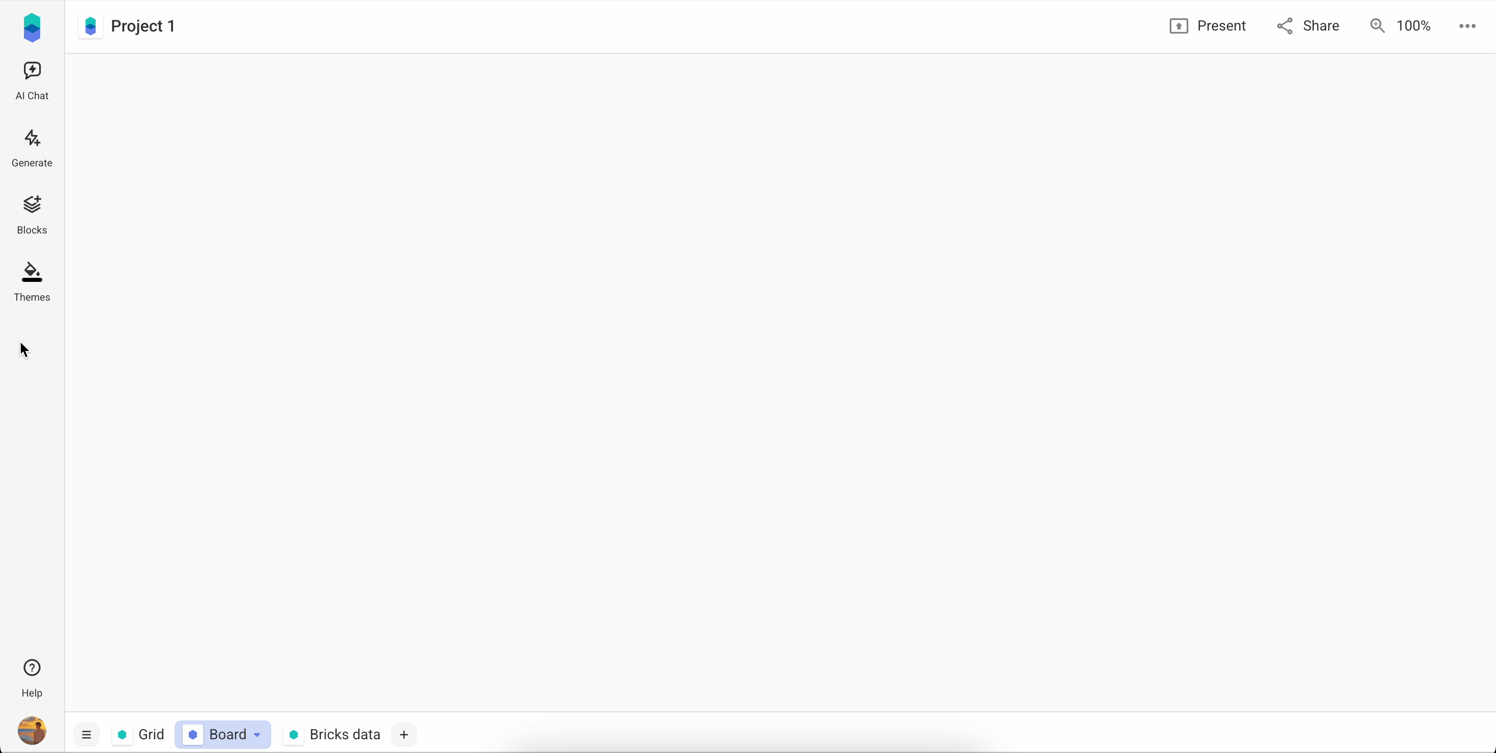 Org Chart created from Quick Blocks