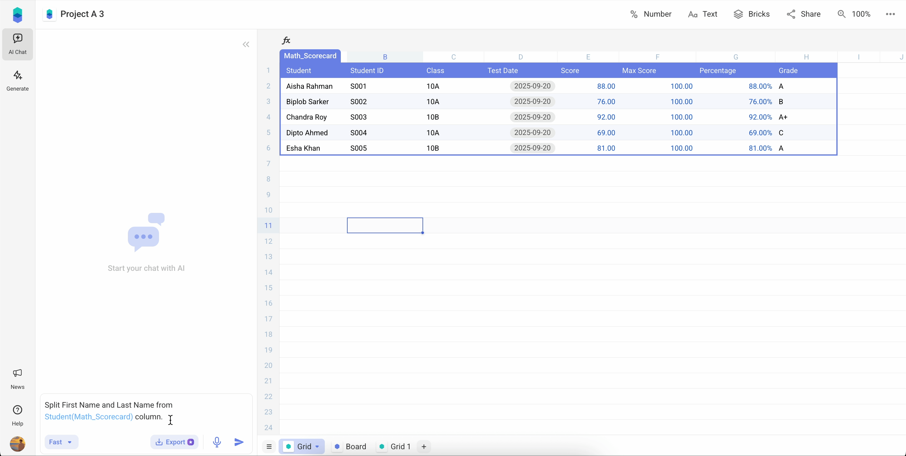 Example of referencing