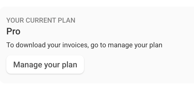 View current plan in Bricks
