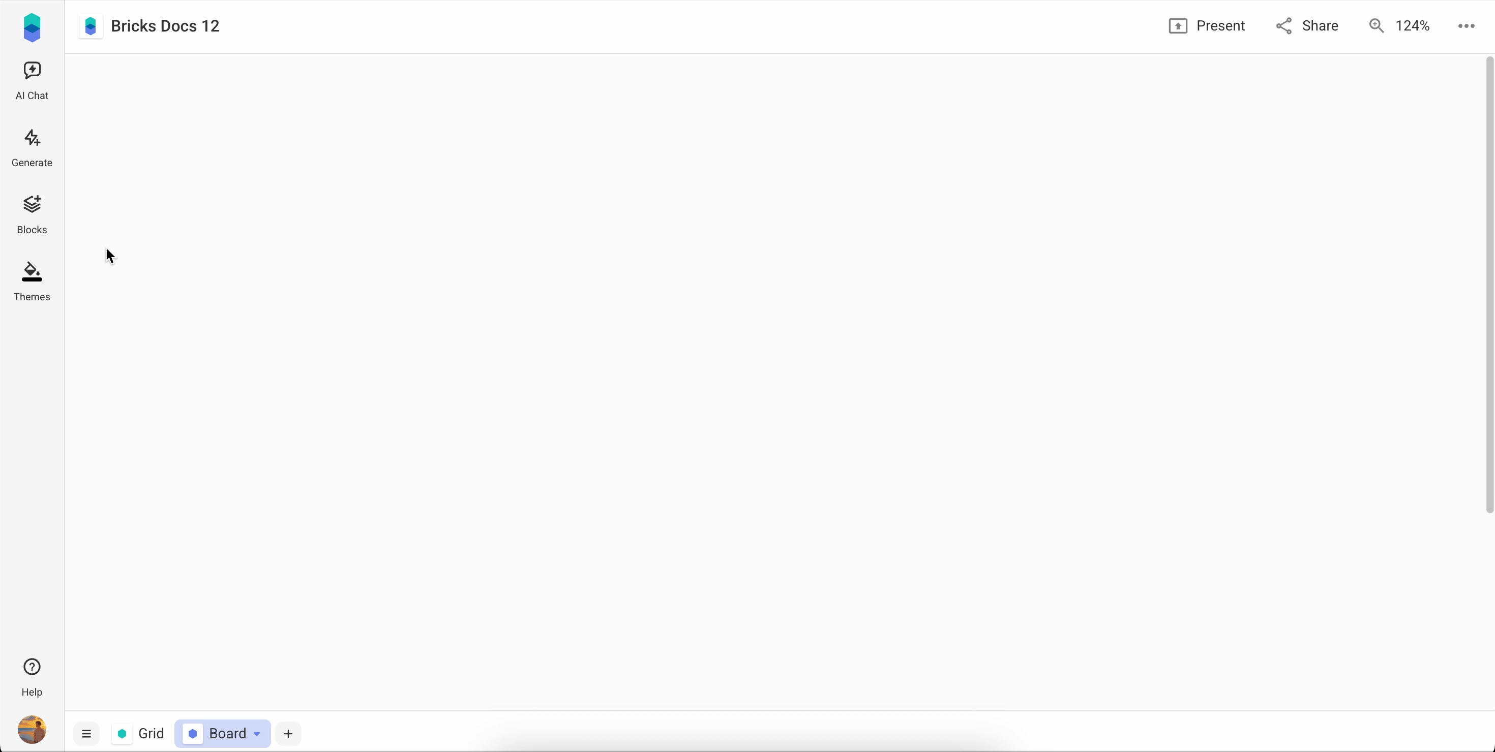 Quick blocks from an empty block