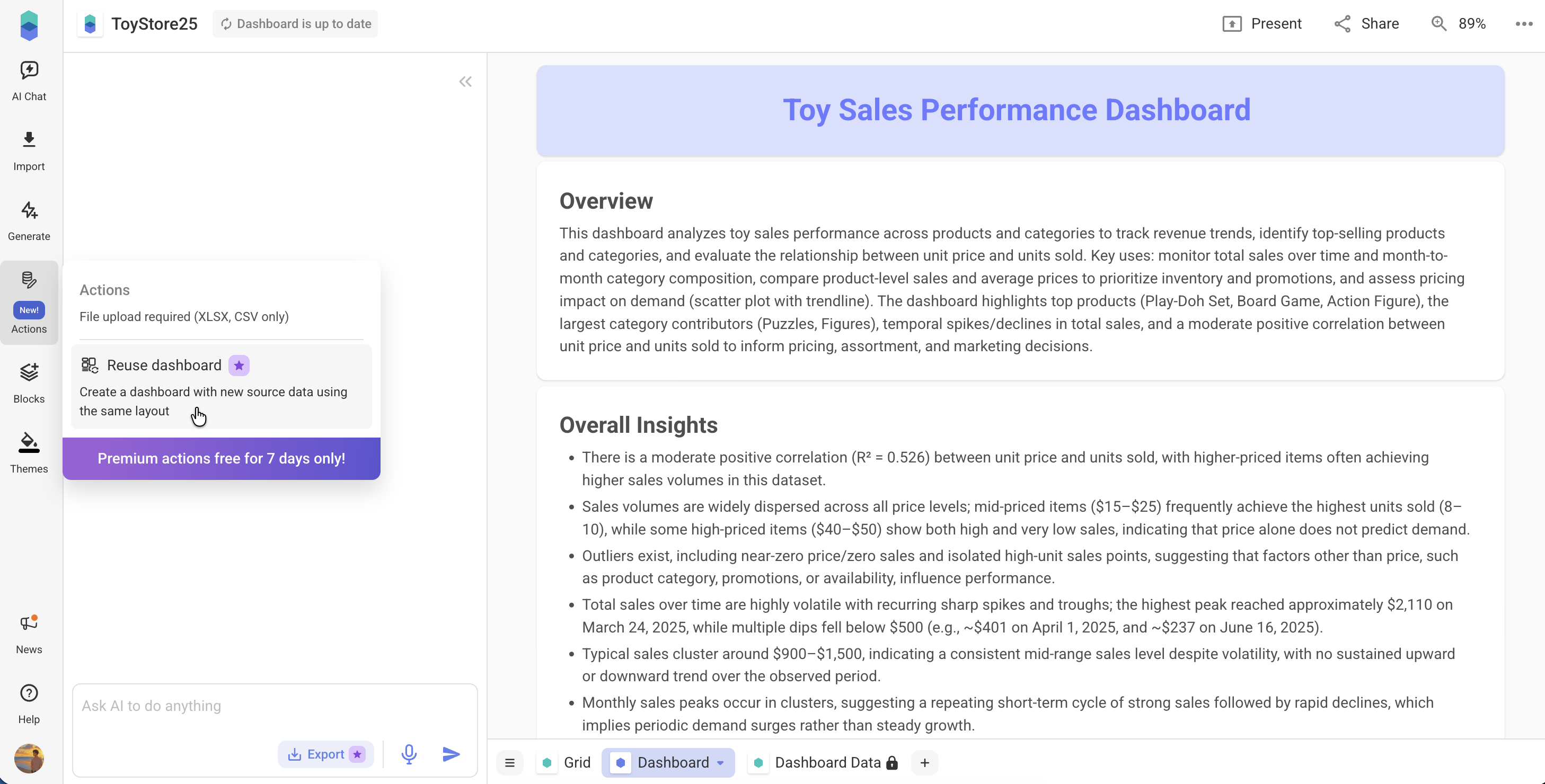 Reuse dashboard button in Bricks