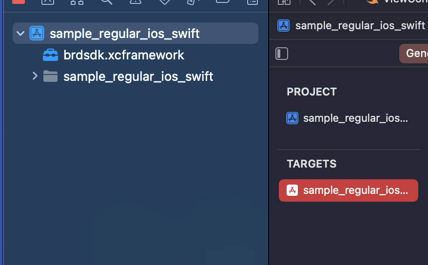 Xcode Project Navigator