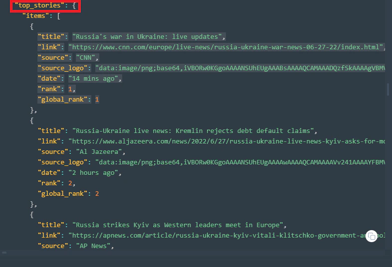 Top-Stories-JSON