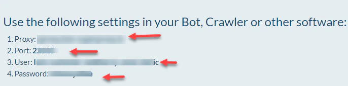 Instructions for bot configuration with red arrows.