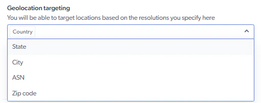 Geolocation Targeting