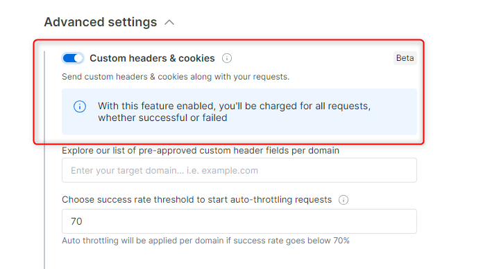 Enable Premium Domains