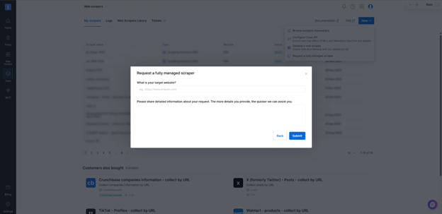 Managed Services Request Form