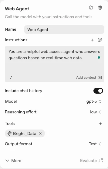 Agent Builder MCP Server Integration