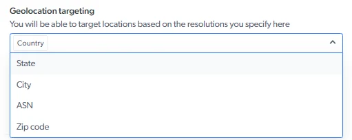 Geolocation Targeting