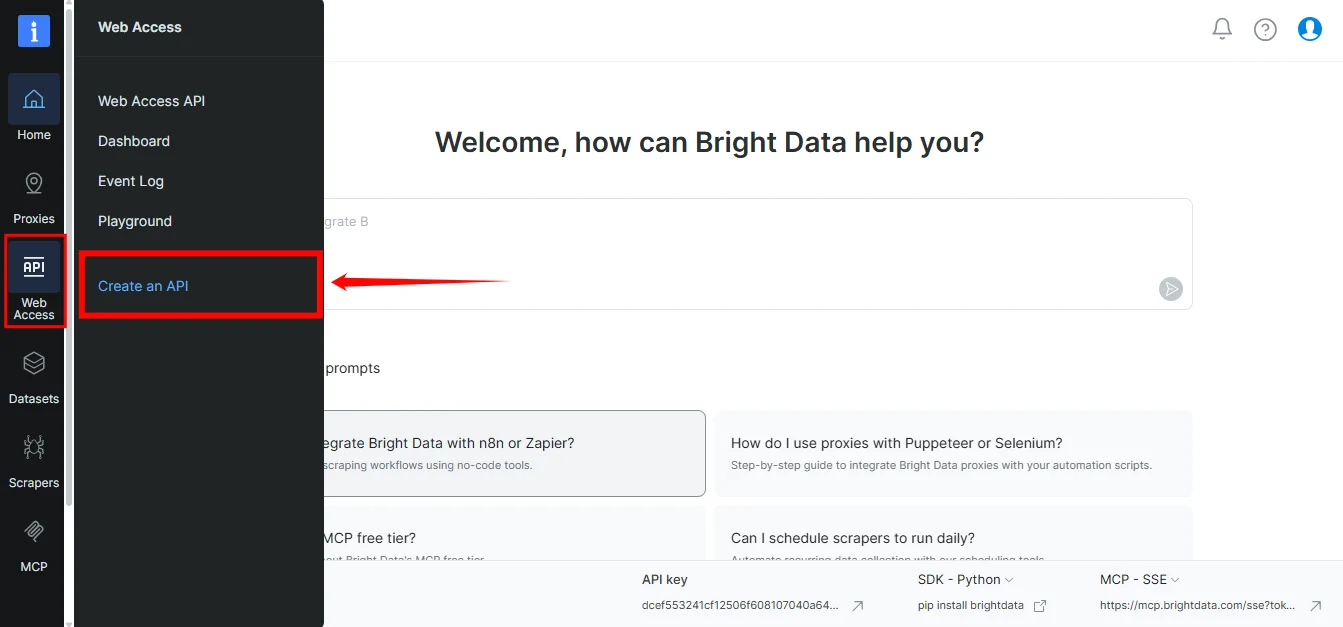 Create an API