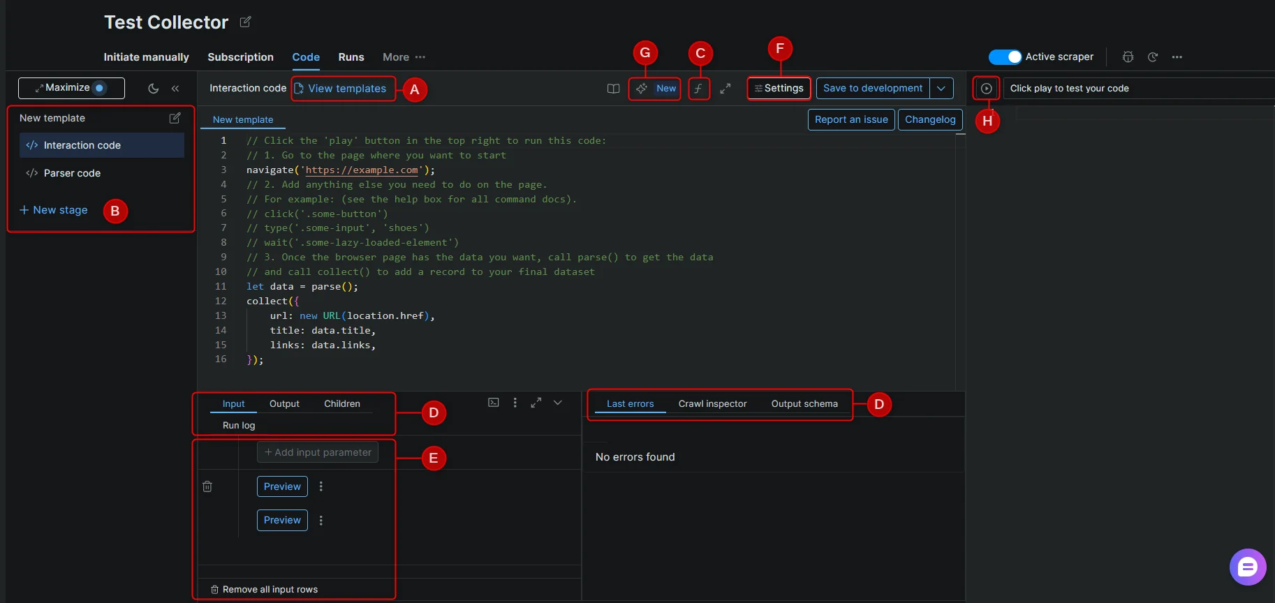 Dark mode interface