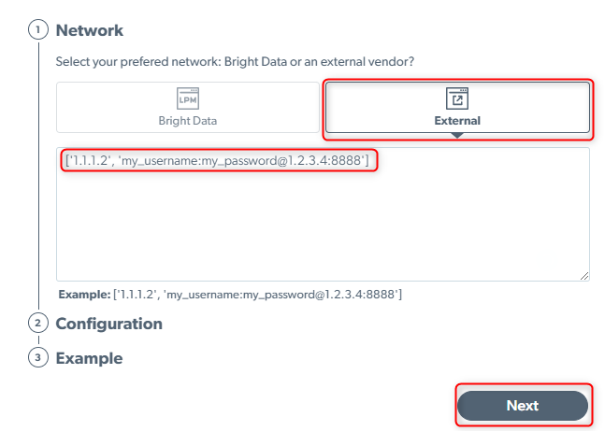 Add External Proxies