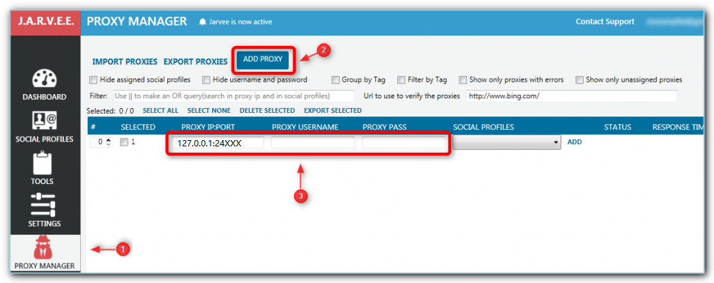 Proxy Manager Integration