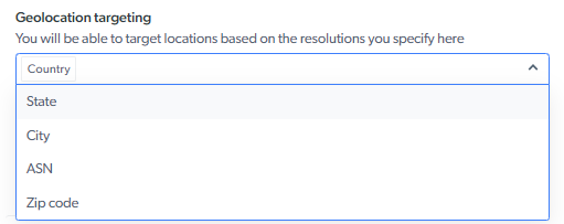 Geolocation Targeting