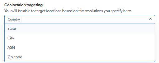 Geolocation Targeting